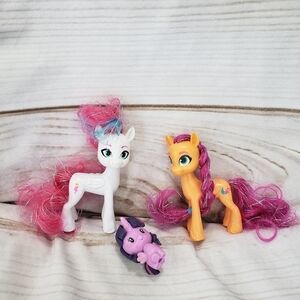 My Little Pony Sunny Starscout Zipp Storm 3" Twilight Sparkle Cutie 1.5" 2021